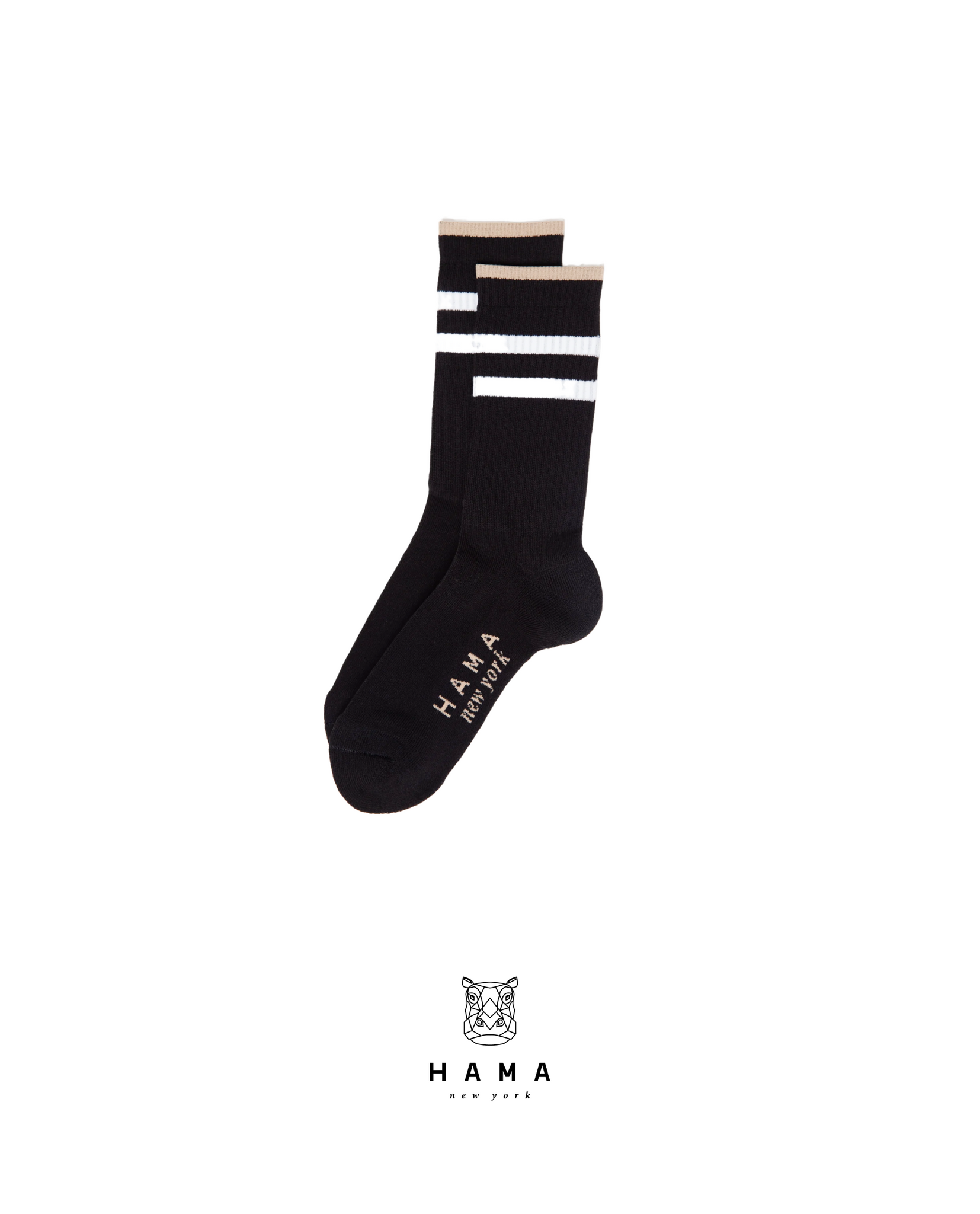 Uni Sex Striped Cotton-Blend Socks 3-Pack