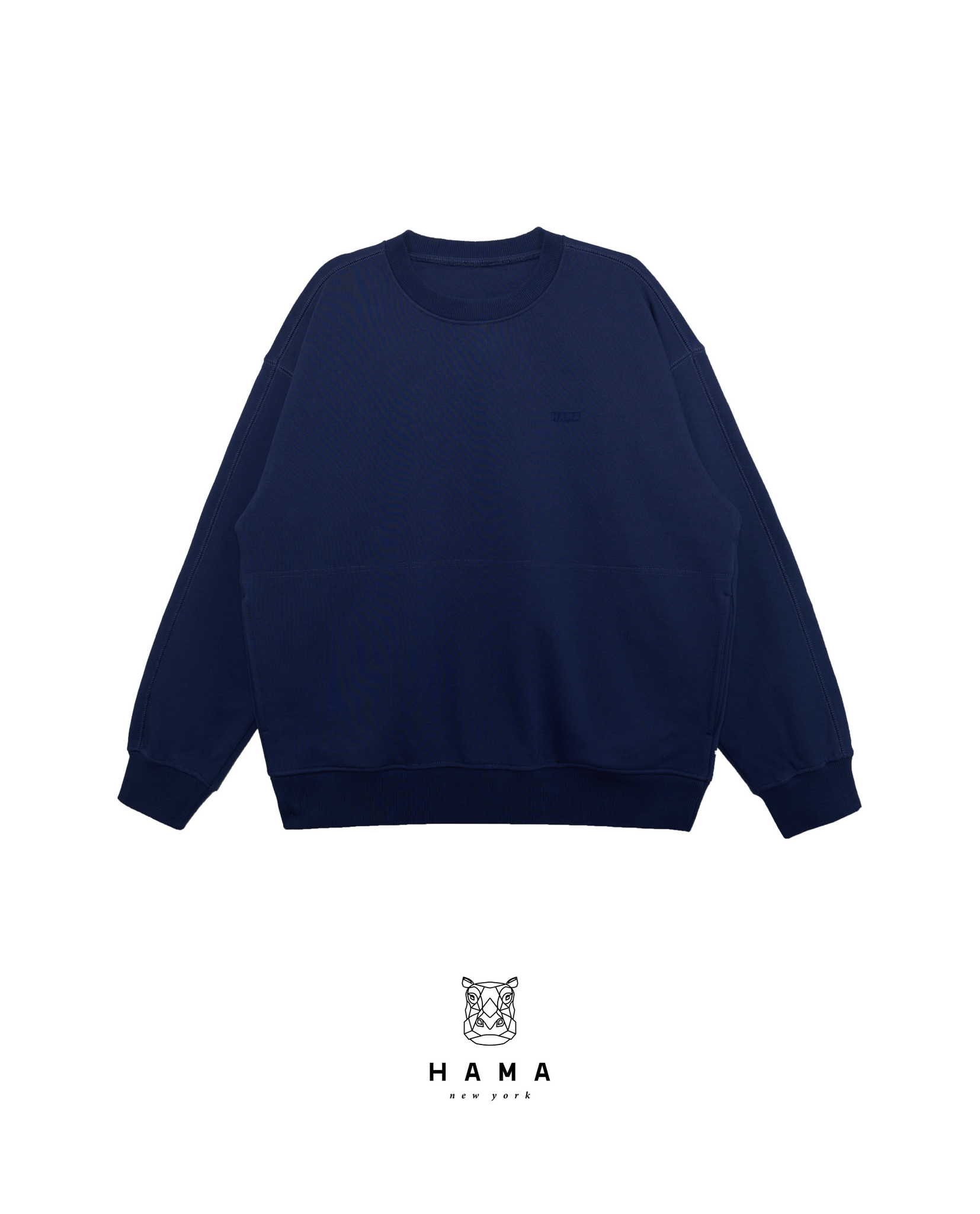 Heavyweight Cotton Loop Terry Crew Neck  Sweatshirt-Oversized