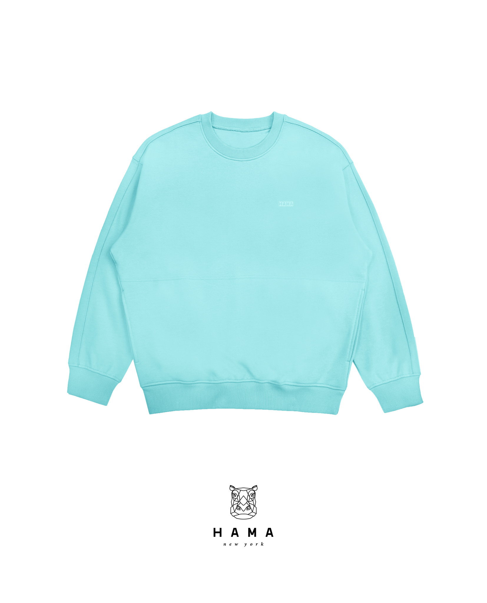 Heavyweight Cotton Loop Terry Crew Neck  Sweatshirt-Oversized