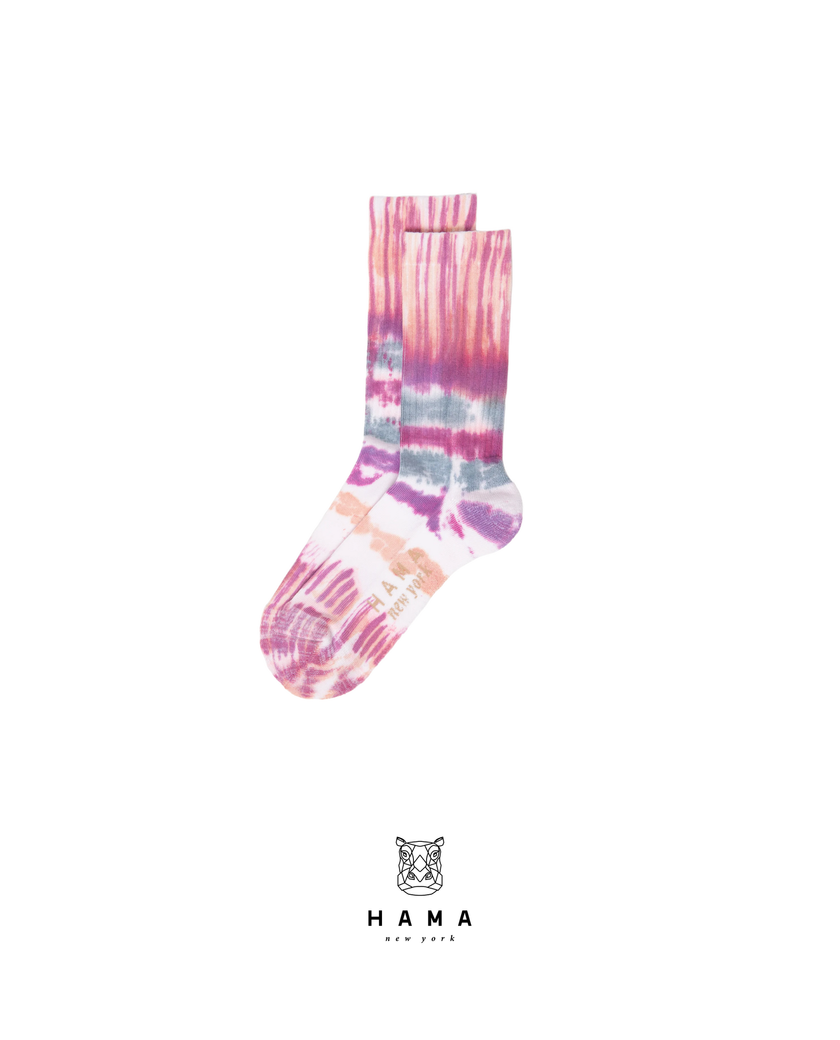 Tie dye Uni Sex Cotton-Blend Socks 2-Pack